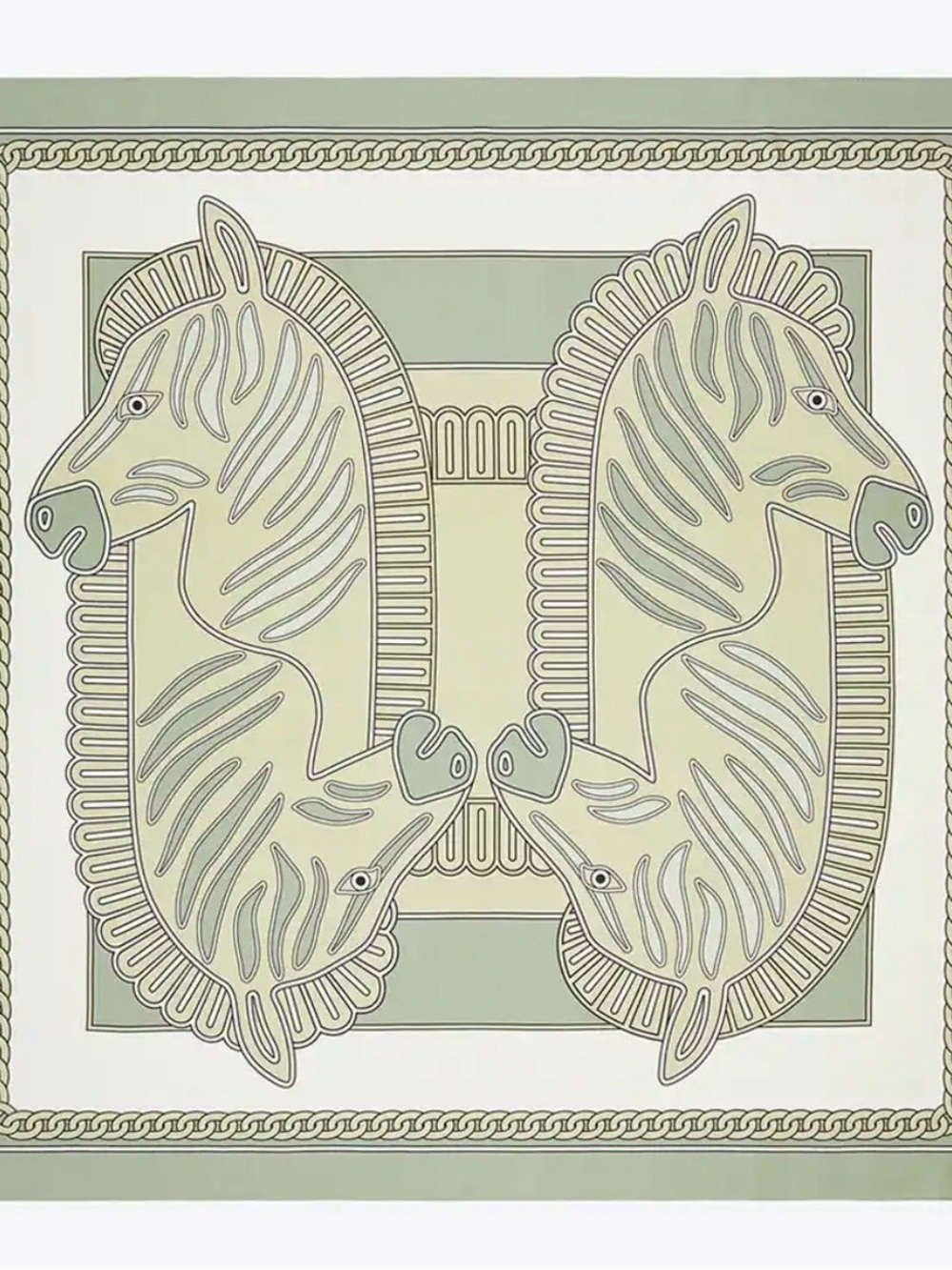 Tory Burch Zebra Oversized Silk Square Wrap
